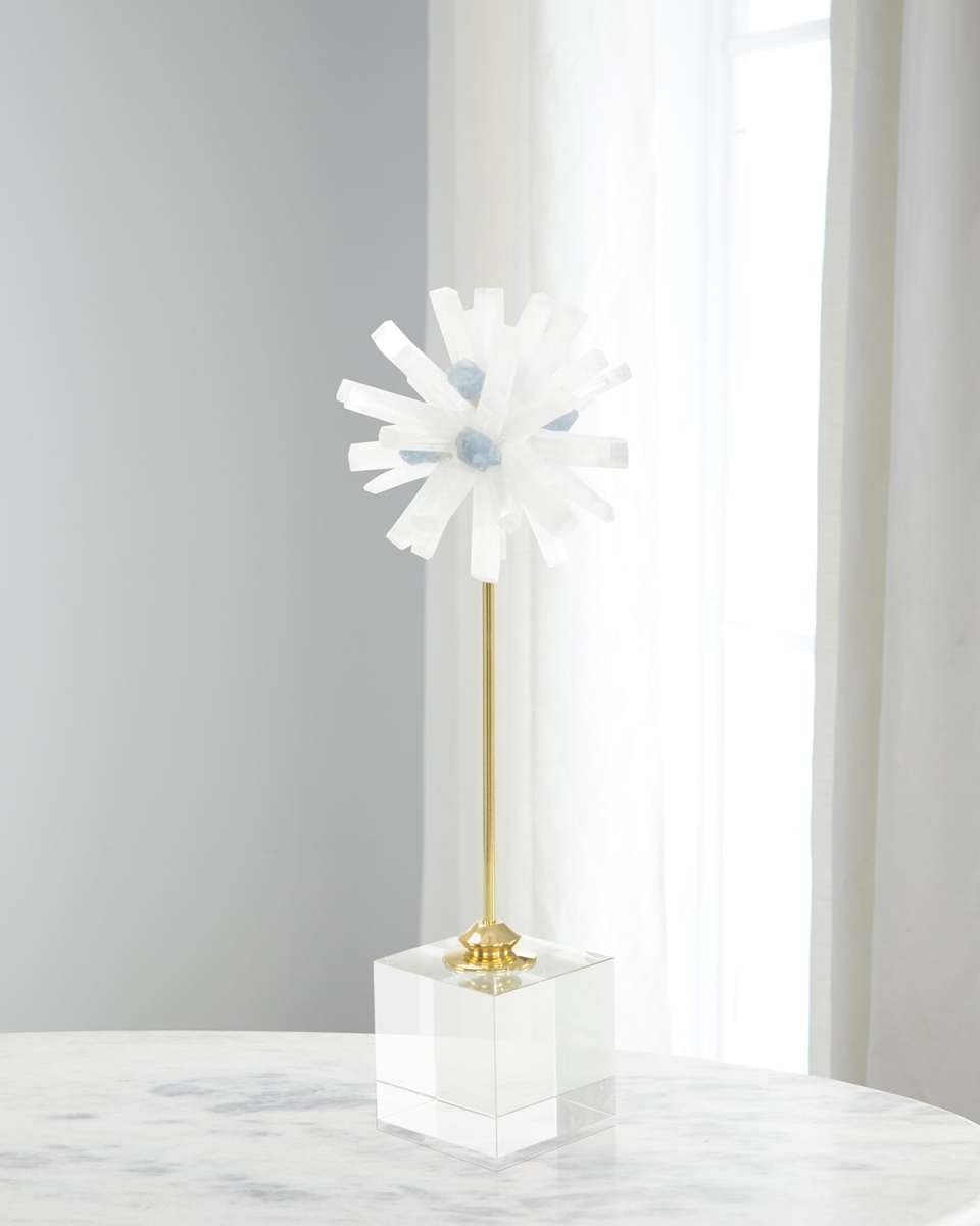 Selenite Starburst Sculpture II